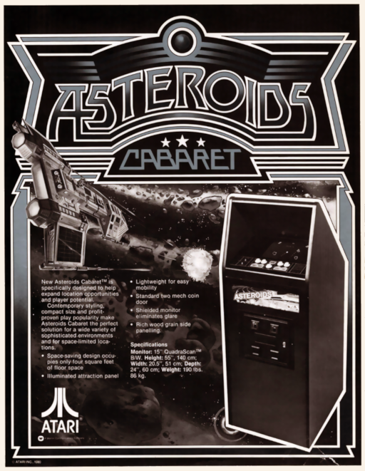 Asteroids (bootleg on Lunar Lander hardware) [Bootleg] Arcade Game Cover